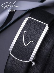 Stylish Auto Buckle Mens Leather Belt