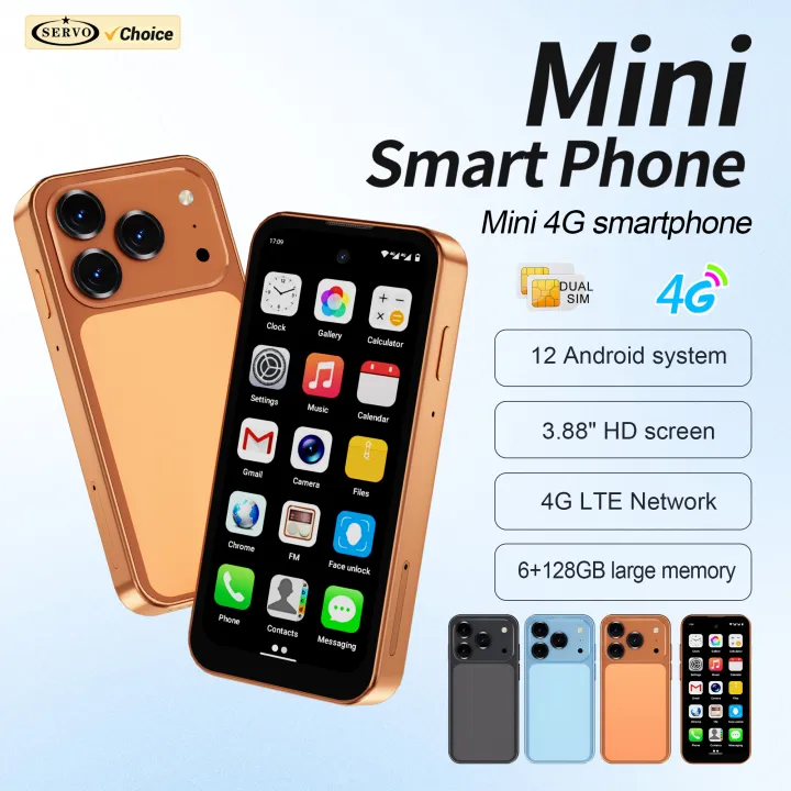 SERVO | SERVO 19 Air Android Pocket Smartphone 4G LTE 3.88" Display 6GB+128GB Google Play WiFi Hotspot Dual SIM Card Mini Smart Phones