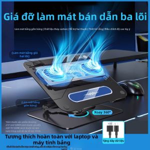 Jipingfan | Đế Làm Mát Cho Máy Chơi Game với Quạt Tĩnh và Làm Mát Bằng Chất Lỏng