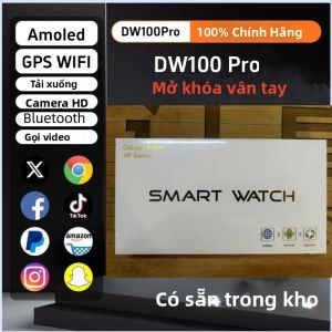 Đồng Hồ Thông Minh DW100 Pro 256GB ROM Mở Khóa Bằng Vân Tay GPS WIFI Màn Hình AMOLED 2.29 Inch Theo Dõi Giấc Ngủ & Nhịp Tim Hệ Điều Hành Android 4G
