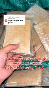 Xâu 10 Bịch Bánh tráng Xì Ke cay - Bánh tráng Tây Ninh mi ni