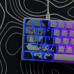 HXSJ | Gaming Mechanical Keyboard Wired RGB Backlit Mini Keyboard Ultra-Compact Anti-Ghosting No-Conflict 68 Keys Membrane Gaming