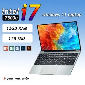 【3 years warranty】 New Laptop 14.1 Inch Intel Core i7-7500U 12GB RAM 512GB /1TB/2TB Notebook Windows 11Pro Ultrabook Computer For Study Office