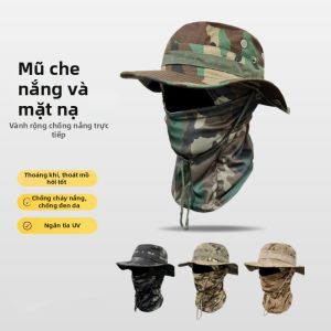 LIMATI | Bộ Mũ Bảo Hộ Chống Nắng Có Khẩu Trang Ngụy Trang Chống Gió