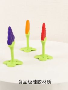 Baby Teethers for Teething: Fruit Shape Silicone Teether & No BPA Molar Bite Toys