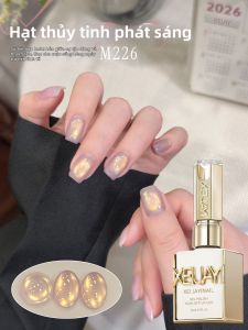 1 Chai Gel Từ Tính Mắt Mèo Phản Quang Màu Tím Vàng 15ml Dùng Cho Nail Art UV LED Dành Cho Salon Làm Móng Mắt Mèo Nữ Hiệu Ứng Holographic Dễ Tẩy