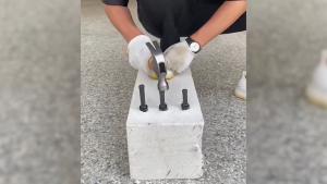 Stone Splitters Tools Heavy Duty Steel Rock Splitters Plug Wedges Feather Shims 16mm 18mm 23mm Concrete Rock Stone Splitter Hand Tools Multipurpose Stone Splitting Hand Tools for Rocks Granite