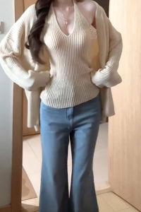 YUEZHONGWEI | Autumn Vibe Sweater Knit Set