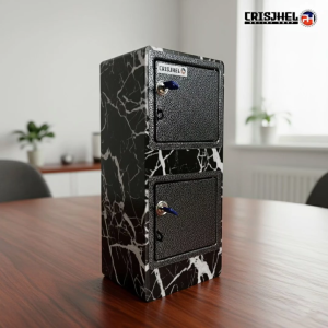 MATTE MARBLE BLACK - Dual Door Alkansya Vault Multi Purpose Security box Direct Supplier & Manufacturer