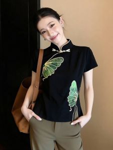 AIYITI | Retro Improvement Summer Oversized Shirt Black