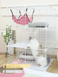 20Pcs Kandang Kucing Pagar Kucing Kandang Anjing Pet Cage Pagar Besi DIY