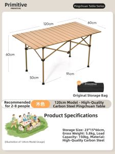 The Primitive | Portable Folding Camping Table and Chairs