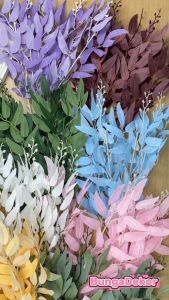 Daun Willow Cabang 5 - bunga artificial murah - hiasan murah - hiasan Dekorasi - daun zaitun hiasan plastik - daun eucalyptus