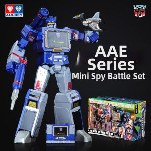 AULDEY | Transformers Autobots Vs Decepticons Mini Spy War Set Model Audi Double Drill Collectible Toys Action Figures 1981