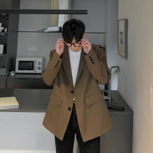 Mens Model Wear Padded Shoulder Suit Coat Mens Clothing Three-Piece Suit Cold Series Fancy Closure Collar Casual Suit