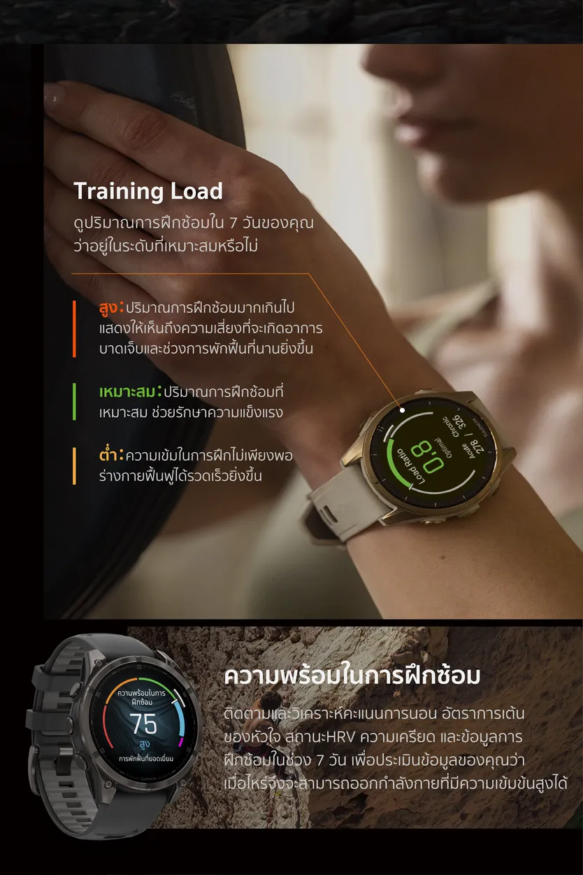 Garmin Fenix 8 Series นาฬิกา ประกันศูนย์ไทย 2 ปี