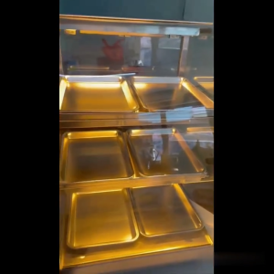 3 Layers 6 Trays Capacity Luxurious Glass  Electric Food Warmer Heavy Duty