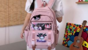 QFDI Túi Nữ Mới Ba Lô Học Sinh Dễ Thương Cặp Sách Học Sinh Tiểu Học Và Trung Học Ba Lô Sức Chứa Lớn balo thời trang nữ balo nữ đi học cấp 2 balo nữ đi hoc balo đi chơi du lịch