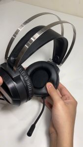 Tai nghe chụp tai GAMING chống ồn có mic đàm thoại lọc âm đèn LED đổi màu headphone chơi game trên laptop pc
