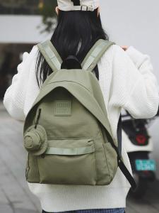 Womens Large Capacity Casual Commuter Travel Backpack Lightweight Versatile Stylish Nylon Shoulder Bag with Pockets And Zipper