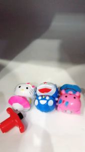 Mainan Karakter Kartun Flashing Top Ada Lampu Berputar Dan Ada Musik