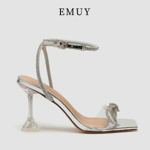 EMUY | Fairy Style Fashion French Niche Transparent High Heel Sandals