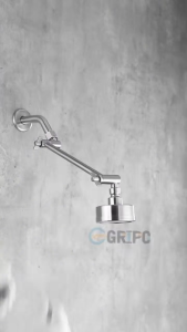 GRIPO Premium Stainless Extension Shower Head Arm + Shower Set Matte Finish