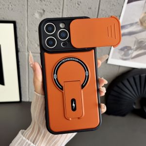 Ốp Điện Thoại Chống Sốc Cao Cấp Trong Suốt Dành Cho iPhone Pro Max Hỗ Trợ MagSafe Bảo Vệ Camera Trượt Mặt Lưng TPU PC