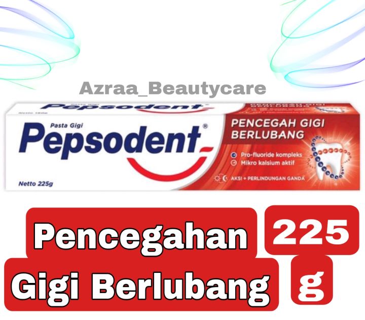 Pepsodent Pencegahan Gigi Berlubang 225 gr (ukuran Jumbo)