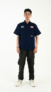 TENDENCIES Social Garage Work Shirt Navy