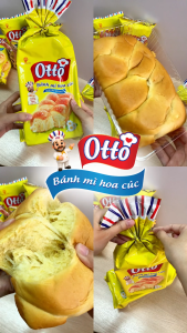 MUA 3 TẶNG 1| Tổng cộng 4 Túi Bánh mì Hoa Cúc Otto Phạm Nguyên - Otto Brioche Tressée 290g (bao bì mới)