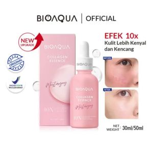 Bioaqua Efek 10X Serum Series Collagen Anti Aging/ Centella Barrier Repair Essence / Squalane Hydrating Serum / Vitamin C Serum Wajah Penghilang Flek Hitam Di Wajah Whitening Brightening - 30ML