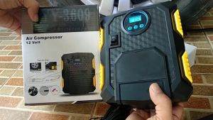 PENGIRIMAN CEPAT Taffware Inflator Pompa Motor Elektrik Serba Guna 150 PSI YY 3609 / pompa mobil elektrik portable multifungsi 12v tekanan tinggi 150 psi / pompa ban motor dan mobil 12v portable otomatis bus truk / inflator pompa ban mobil motor