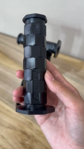 Handle Grip Motor FASTRACING Octagon Hitam – Karet Super Soft Nyaman & Stabil Universal PnP