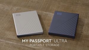 Western Digital HDD USB-C 1 TB  External Harddisk ฮาร์ดดิสก์แบบพกพา รุ่น MY PASSPORT ULTRA USB-C  ขนาด2.5ความจุ 1 TB.