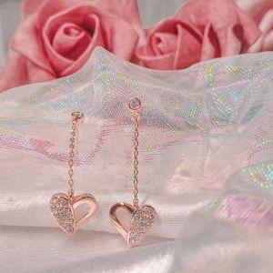 Her Jewellery LAmour Dangling Earrings - Luxury Crystal Embellishments plated with 18K Gold