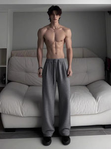 ZHUOCAN | American Style Fitness Pants Men Casual Straight Bootcut Trousers