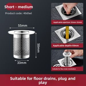 SHENYUAN | Anti-Clog & Anti-Backdraft Drain Filter for Toilet & Sink
