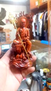 Tượng Địa tạng bồ tát cao 15cm.
