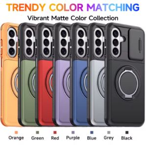 2IN1 Card Slot Holder Casing For Samsung Galaxy A06 A07 M07 F07 F70e M17e 5G 4G Phone Shell Rugged Armor Push-pull Camera Window Shockproof Back Cover For Galaxy A07 A06 5G