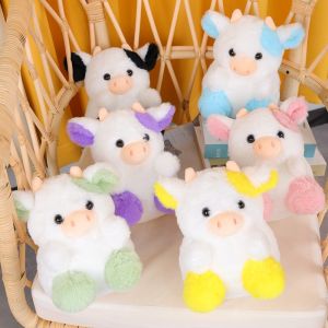 Bò Dễ Thương Dâu Búp Bê Hồng & Đen 7.87in Sang Trọng Đồ Chơi Động Vật Ngồi Bò Trang Trí Trang Trí Phòng Lý Tưởng Quà Tặng Giáng Sinh Dành Cho Mọi Lứa Tuổi