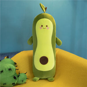 QIAOSHANG | Long Soft Pink Avocado Plush Toy Sleeping Companion Pillow for Girls
