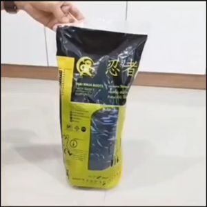 รองเท้านินจา สูง17นิ้ว รองเท้าบูทผ้าลายทหาร เดินป่า ทำนา ทำสวน ทำเกษตร พื้นหนังP.U