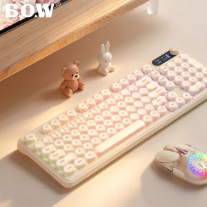 B.O.W | Wireless Bluetooth 3-Mode Mechanical Feeling Office Keyboard and Mouse Set