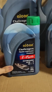 5L Alcon Outboard TCW-III 2T Oil | Premium 2-Stroke Marine Engine Oil | 5L Alcon TCW-III Minyak Hitam Bot Enjin Sangkut