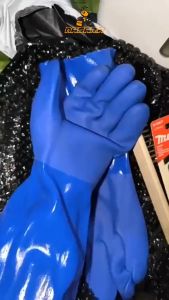 Nasara Heavy Duty Nitrile Seamless Hand Gloves For Chemical And Oil Resistance / Sarung Tangan Getah / 橡胶手套