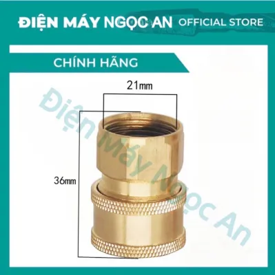 Bộ Khớp Nối Nhanh Cho Máy Xịt Rửa Xe Tiện Dụng Cho Gia Đình ( Ren 22mm )