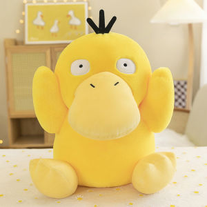 35-80cm Rabbit Fur Psyduck Doll Plush Toys Birthday Gift Cute Ragdoll Pillow