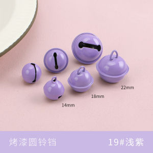 Đồ Trang Trí DIY Màu Sắc Nhỏ Chuông Trang Sức Chìa Khóa Phụ Kiện Vật Liệu Sơn Nướng Màu Kẹo Chuông Vật Nuôi