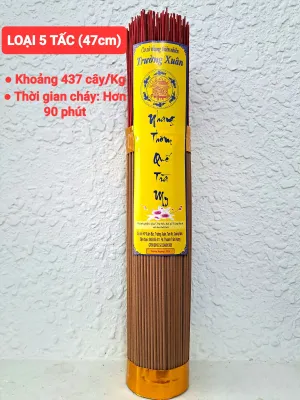 [1Kg] Nhang thơm QUẾ TRÀ MY (Nhang quế chuẩn sạch_thơm dịu nhẹ ít tàn ít khói) 29cm 38cm 47cm